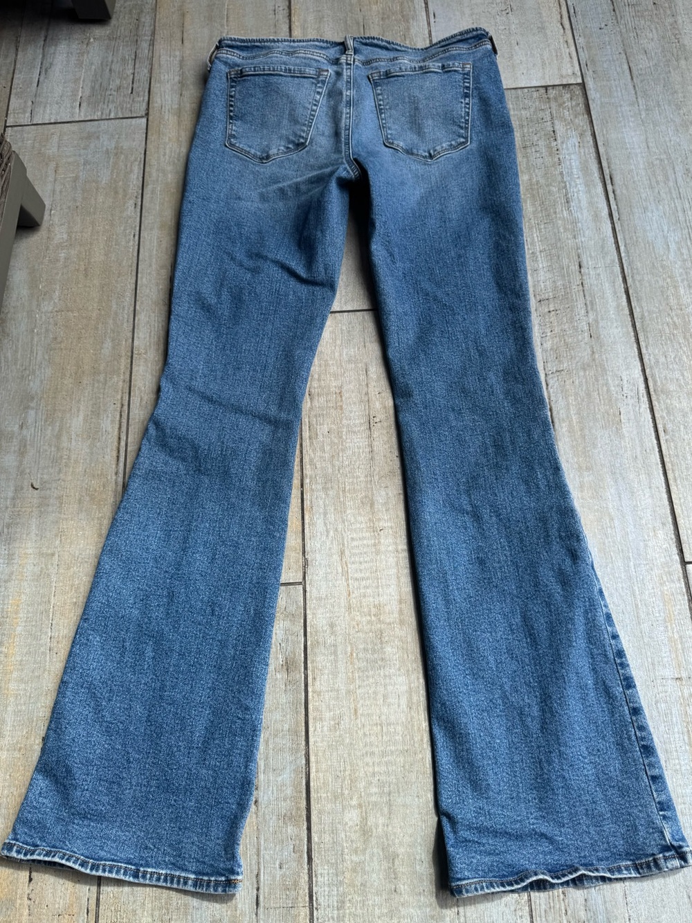 PacSun Low Rise Lace Up Bootcut Jeans Blue Denim Flares Size 28 - Picture 6 of 7